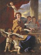 Nicolas Poussin St Cecilia oil on canvas